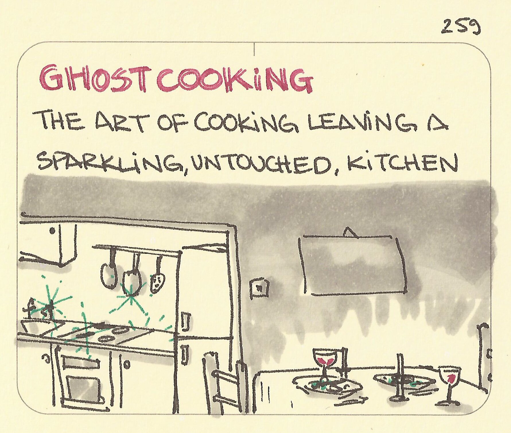 Une cuisine prête à être utilisée à nouveau, ça donne envie !
